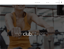 Tablet Screenshot of monclubfitness.com